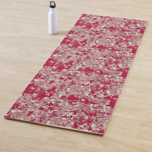 Tapis De Yoga Marbre rouge + beige (En situation)