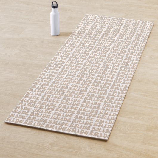 Tapis De Yoga Mariée Rétro Moderne Enterrement de Vie de Jeune F (En situation)