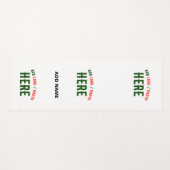 TAPIS DE YOGA MARQUE BLANCHE MODERNE ET PERSONNALISABLE VÉRIFIÉE (Devant (Horizontal))