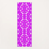Tapis De Yoga Marques symétriques roses et blanches (Devant)