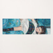 Tapis De Yoga Mary Cassatt - Petite fille dans un fauteuil bleu (Dos (Horizontal))