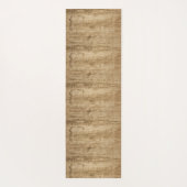 Tapis De Yoga Mat avec un motif en bois. (Dos)