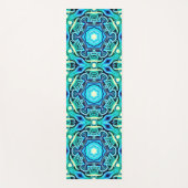 Tapis De Yoga Mat de yoga bleu et vert (Devant)