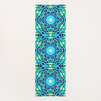 Tapis De Yoga Mat de yoga bleu et vert