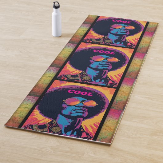 Tapis De Yoga Mat de Yoga cool/Retro (En situation)