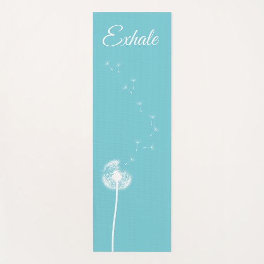 Tapis De Yoga Mat de Yoga Dandelion Turquoise (Devant)