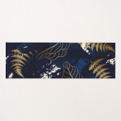 Tapis De Yoga Mat de yoga feuille d'or (Devant (Horizontal))