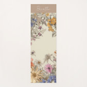 Tapis De Yoga Mat de Yoga floral neutre (Devant)