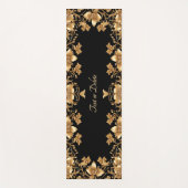 Tapis De Yoga Mat de Yoga Floral Or (Devant)