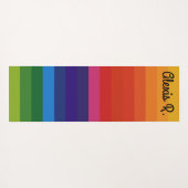 Tapis De Yoga Mat de Yoga joli arc-en-ciel (Dos (Horizontal))