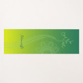 Tapis De Yoga Mat de Yoga Mandala vert (Devant (Horizontal))