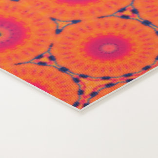 Tapis De Yoga Mat de Yoga Morphé géométrique en orange et rouge