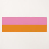 Tapis De Yoga Mat de yoga rose et orange (Devant (Horizontal))