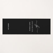 Tapis De Yoga Mat d'exercice Monogramme personnalisé (Devant (Horizontal))