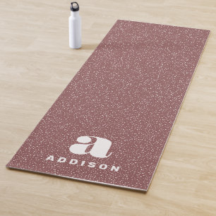 Tapis De Yoga Mauve poster de animal branché personnalisé
