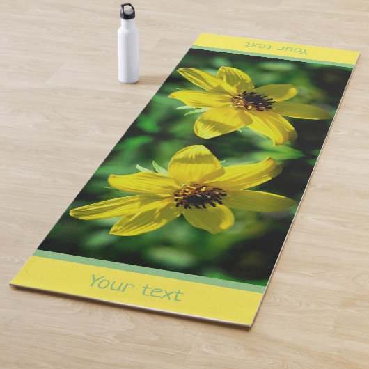 Tapis De Yoga Maximilian Sunflower Personnalisé (En situation)