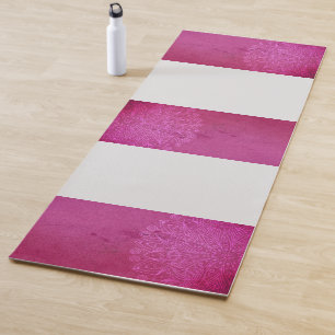 Tapis De Yoga Médaille de yoga rose de Mandala