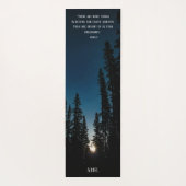 Tapis De Yoga Méditation Bleue Citation Inspiration Ciel de nuit (Dos)