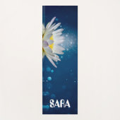Tapis De Yoga Méditation de fleurs de lotus bleu (Devant)