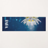Tapis De Yoga Méditation de fleurs de lotus bleu (Devant (Horizontal))