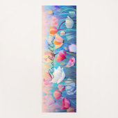 Tapis De Yoga Méditation du champ de fleurs d'aquarelle (Devant)