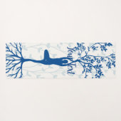 Tapis De Yoga Méditation équilibrée de pose d'arbre (Dos (Horizontal))