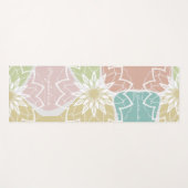 Tapis De Yoga Méditation géométrique Nom Fleur Gratitude Mandala (Devant (Horizontal))