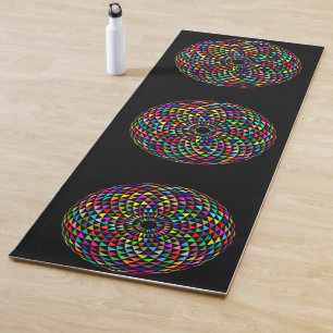 Tapis De Yoga Méditation Mandala coloré