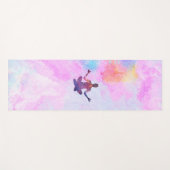 Tapis De Yoga Méditation rose  (Devant (Horizontal))