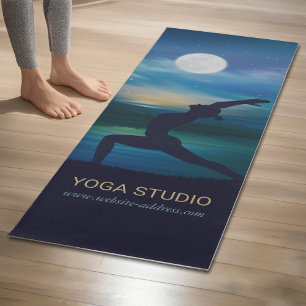 Tapis De Yoga Méditation Yoga clair de lune Crescent lune Saluta