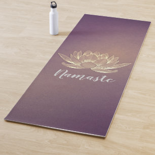 Tapis De Yoga Méditation YOGA instructeur Reiki Purple Gold Lotu