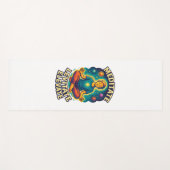 Tapis De Yoga "Méditez. Lévité. Elevate." - Énergie cosmique (Devant (Horizontal))