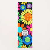 Tapis De Yoga Meilleure maman Floral (Devant)