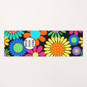 Tapis De Yoga Meilleure maman Floral (Devant (Horizontal))