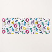 Tapis De Yoga Memphis Motif (Devant (Horizontal))