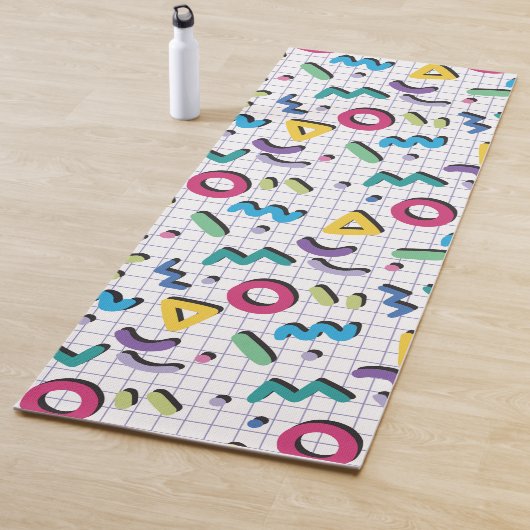 Tapis De Yoga Memphis Motif (En situation)