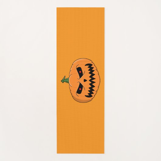 Tapis De Yoga Menacer Jack O'Lantern Halloween (Devant)