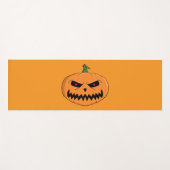 Tapis De Yoga Menacer Jack O'Lantern Halloween (Devant (Horizontal))
