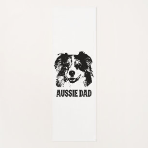 Tapis De Yoga Mens Aussie Papa - Australian Shepherd Chien Papa