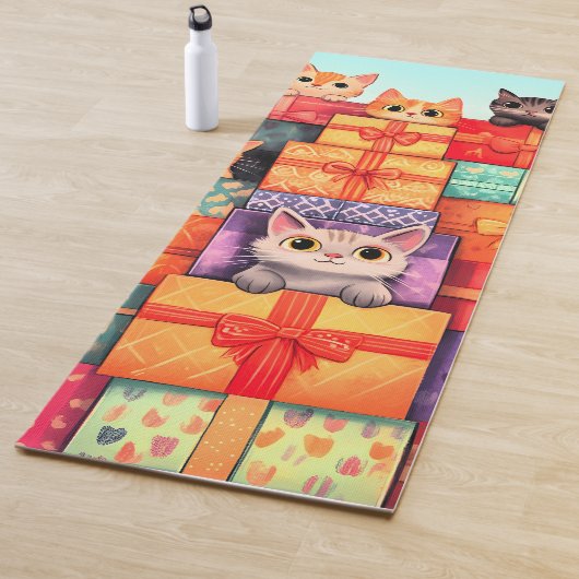 Tapis De Yoga Meow Gift Birthday Tower (En situation)