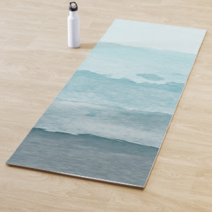 Tapis De Yoga Mer bleu d'eau Abstraite