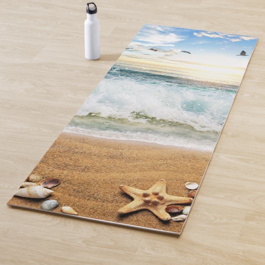 TAPIS DE YOGA MER ET SABLE (En situation)