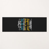 Tapis De Yoga Mère Art Super Cool Mère En Droit (Devant (Horizontal))