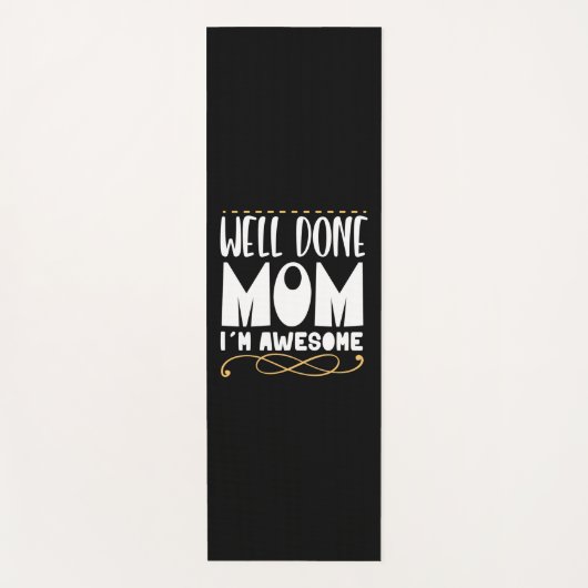 Tapis De Yoga Mère Cadeau Bien Fait Maman (Devant)
