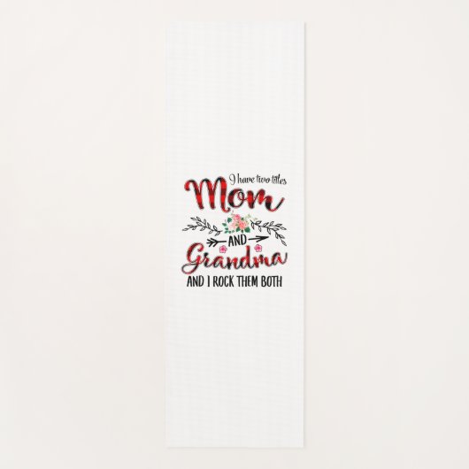 Tapis De Yoga Mère Maman Et Grand-Mère Anniversaire (Devant)