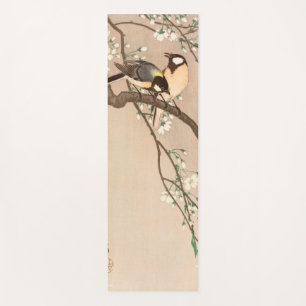 Tapis De Yoga Mésange japonaise asiatique Ohara Koson Oiseau Cha