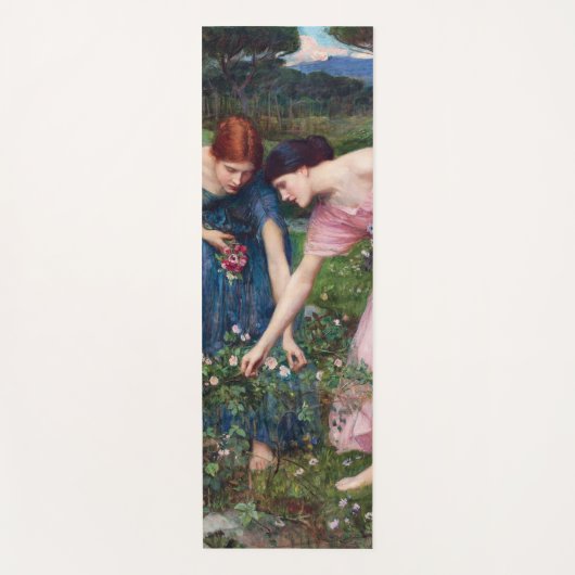 Tapis De Yoga Mesdames Picking Roses, John William Waterhouse (Devant)