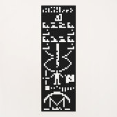 Tapis De Yoga Message binaire Arecibo 1974 (Devant)