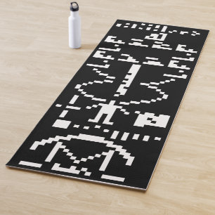 Tapis De Yoga Message binaire Arecibo 1974