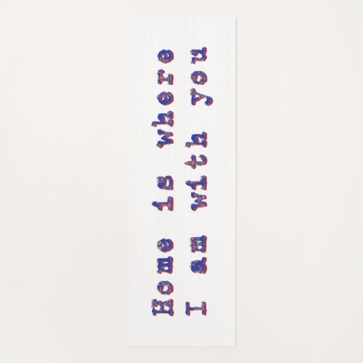 Tapis De Yoga Message d'amour (Devant)